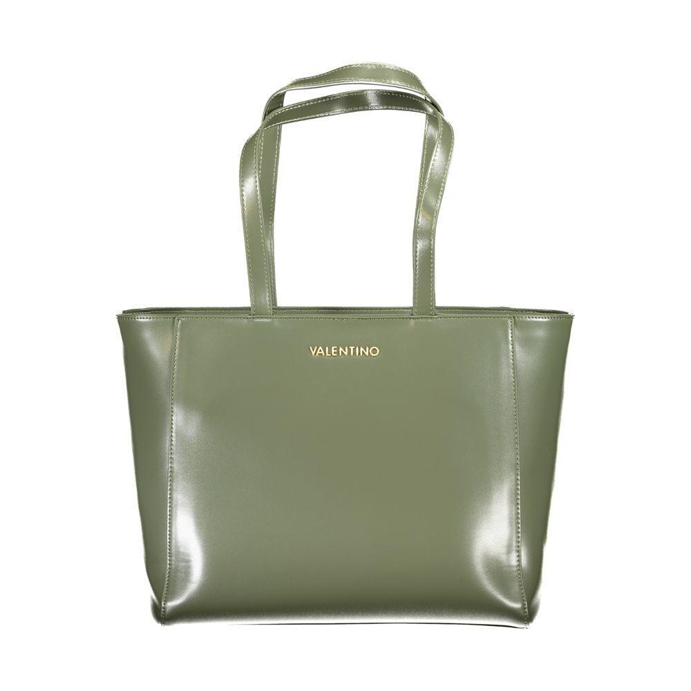 Front view with bag zipped and handles upright.