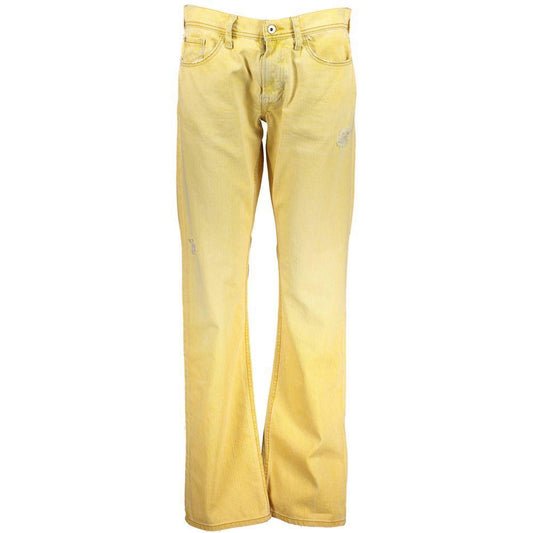 Meltin'Pot Yellow Cotton Jeans & Pant ME-19662-W31
