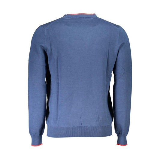 North Sails Blue Cotton Sweater NO-20259-XXL