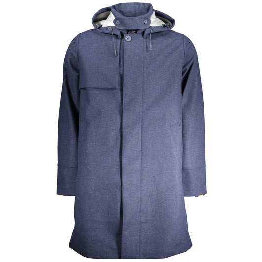 K-WAY Blue Polyester Jacket KW-30640-M