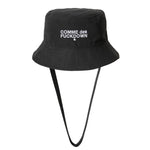 Comme Des Fuckdown Black Polyester Hats & Cap CO-8449-UNI