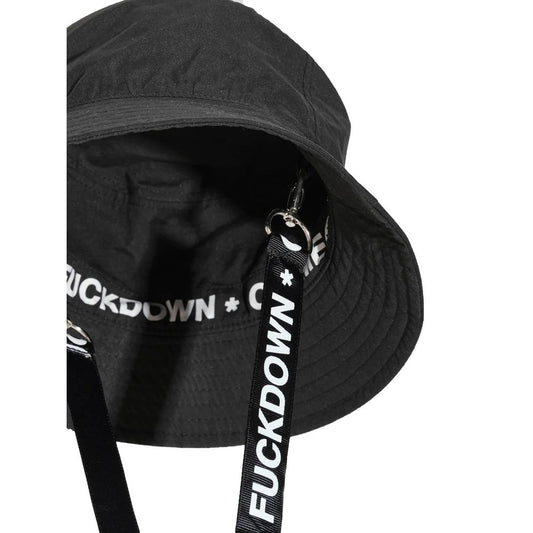 Comme Des Fuckdown Black Polyester Hats & Cap CO-8449-UNI