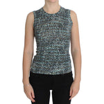 Dolce & Gabbana Blue Wool Sweater Sleeveless Pullover SIG20569-3