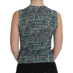 Dolce & Gabbana Blue Wool Sweater Sleeveless Pullover SIG20569-3