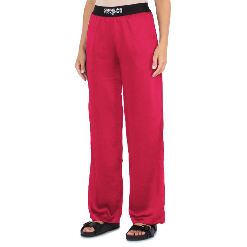 Comme Des Fuckdown Fuchsia Polyester Women's Pant