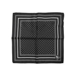 Dolce & Gabbana Black White Polka Dot Men Foulard Scarf MS7522