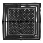 Dolce & Gabbana Black White Polka Dot Men Foulard Scarf MS7522