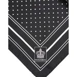 Dolce & Gabbana Black White Polka Dot Men Foulard Scarf MS7522