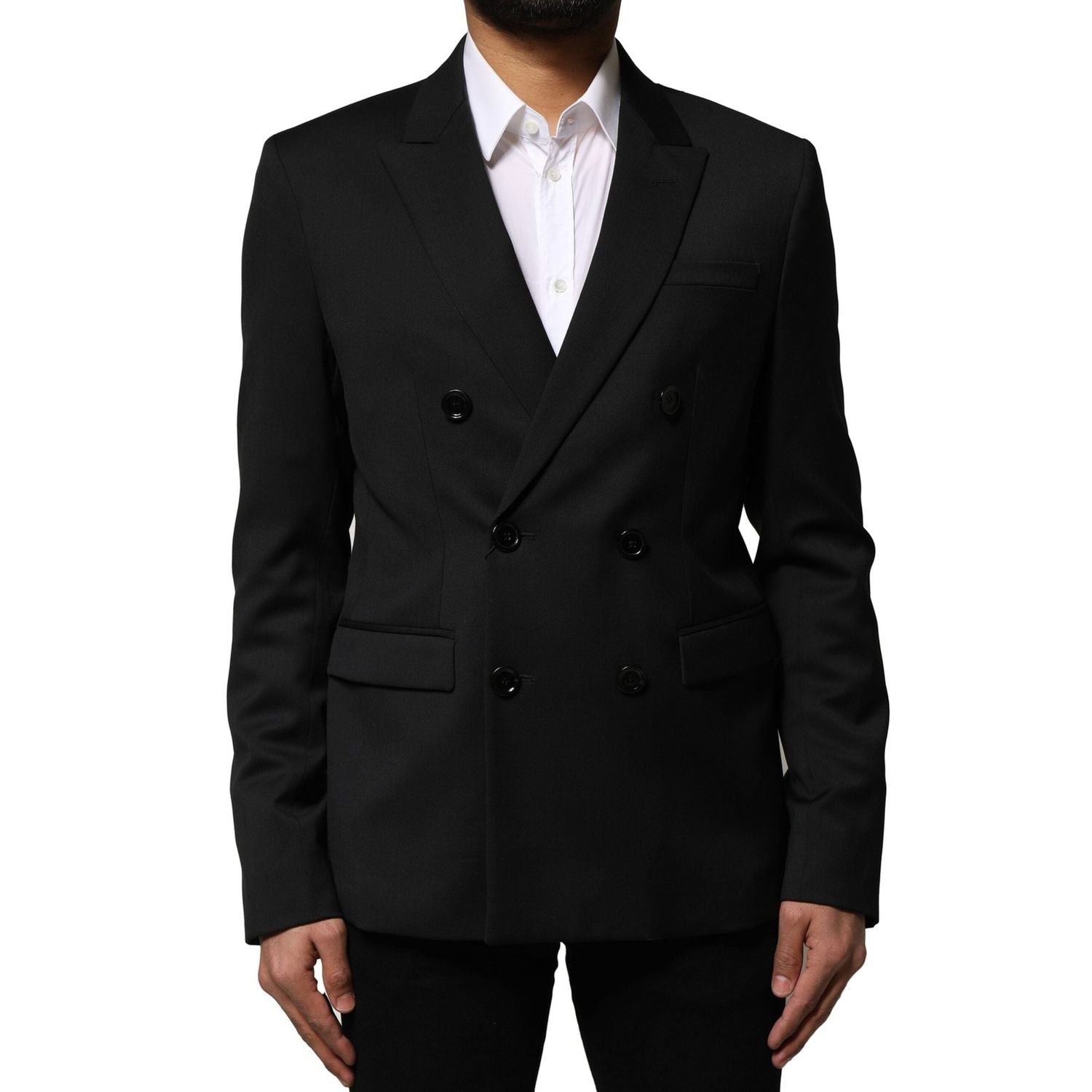 Front view with bag zipped and handles upright.