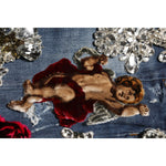 Dolce & Gabbana Blue Cotton Rhinestone Embellish Denim Jeans