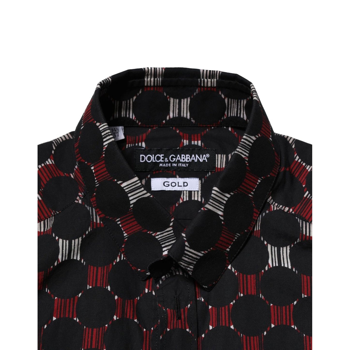 Dolce & Gabbana Multicolor Cotton GOLD Long Sleeves Shirt