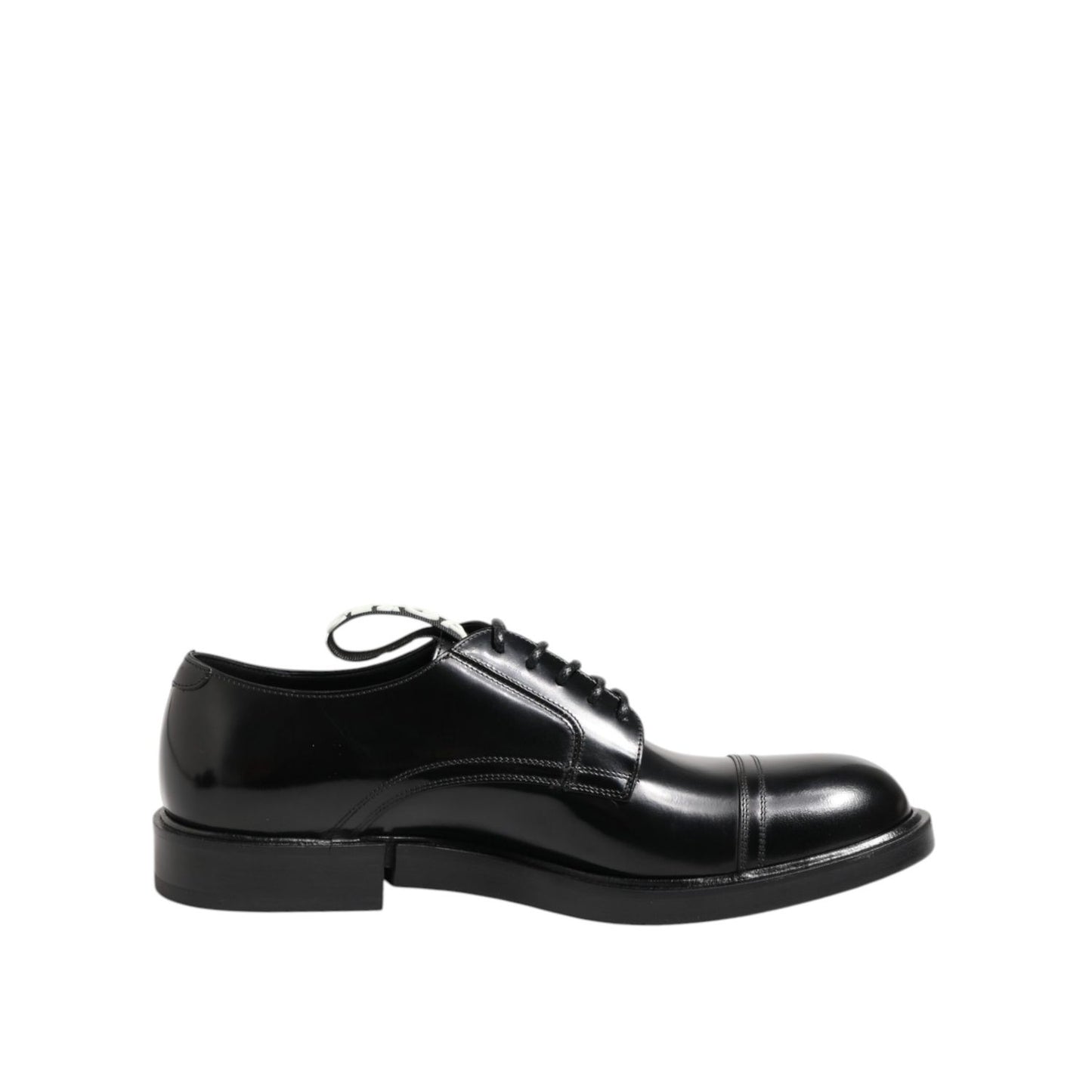 Dolce & Gabbana Black Leather Dress Lace Up Men Formal Shoes