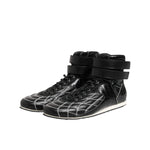 Dolce & Gabbana Black Quilted Leather Lace Up Sneakers Shoes MV7473-44