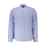North Sails Blue Linen Shirt NO-38893-M