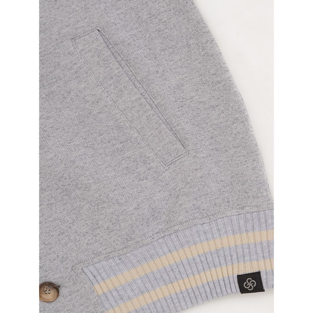 Gran Sasso Gray Cotton Jackets & Coat GR-662466220010209-IT50 | L