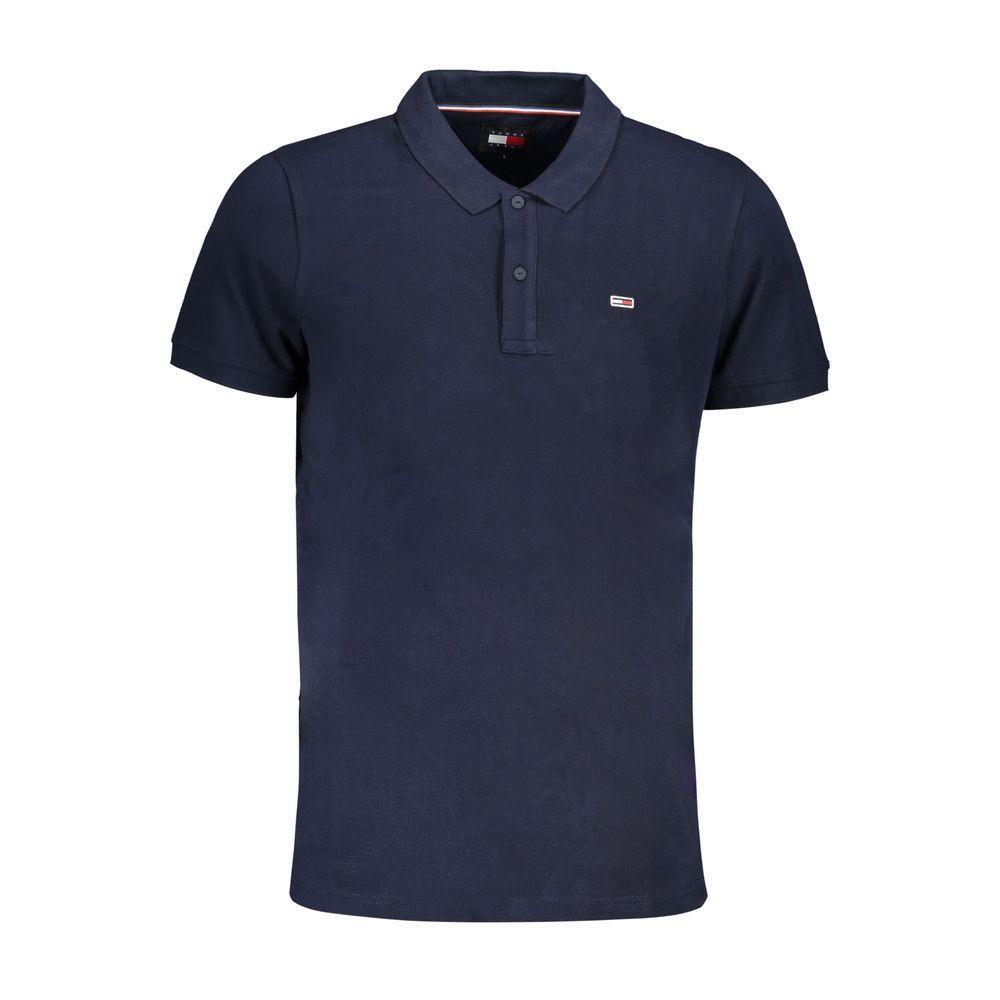 Tommy Hilfiger Blue Cotton Polo Shirt TO-30540-M