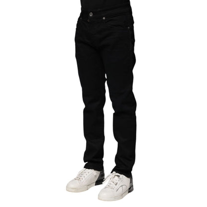 Dolce & Gabbana Black Cotton Skinny Denim Jeans
