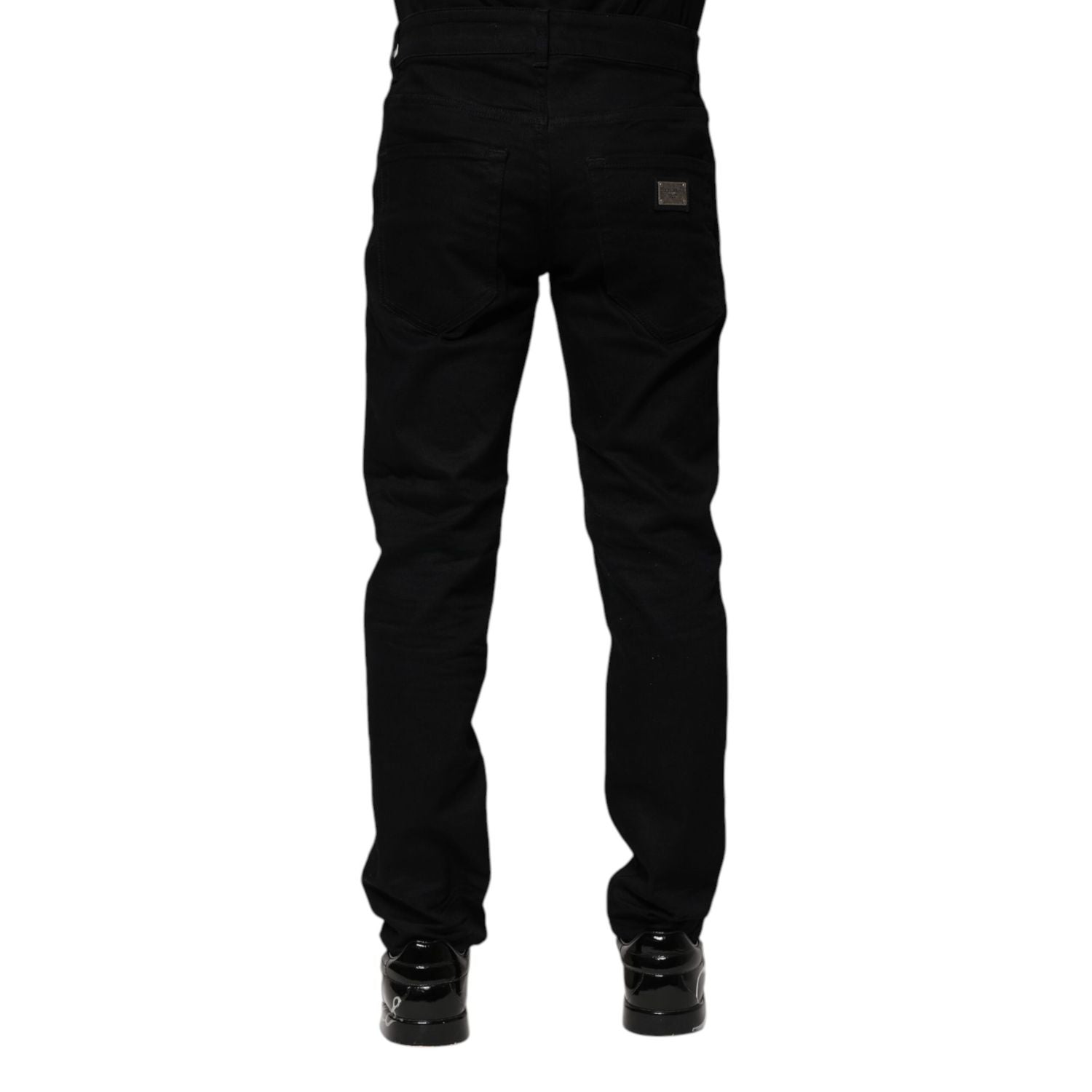 Dolce & Gabbana Black Cotton Skinny Denim Jeans