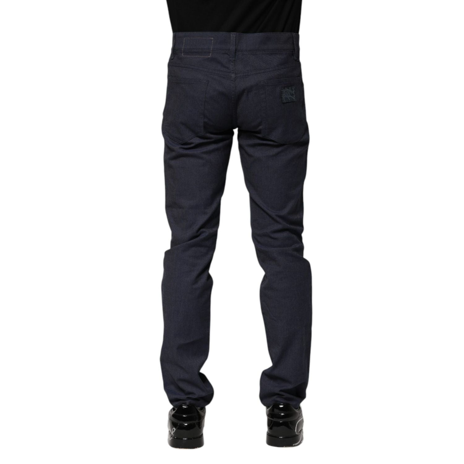 Dolce & Gabbana Dark Blue Cotton Skinny Denim Jeans