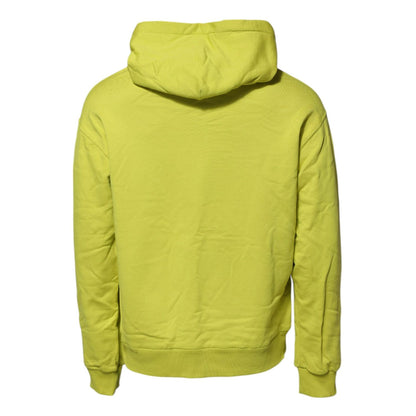 Dolce & Gabbana Green Cotton Hooded Logo Sweatshirt Sweater