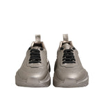 Dolce & Gabbana Silver DAYMASTER Leather Men Sneakers Shoes MV7521-41