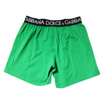 Dolce & Gabbana Green Cotton Regular Boxer Shorts Underwear BIK1559-4