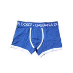 Dolce & Gabbana Blue Logo Waist Regular Boxer Brief Underwear BIK1626-3