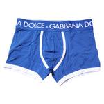 Dolce & Gabbana Blue Logo Waist Regular Boxer Brief Underwear BIK1626-3
