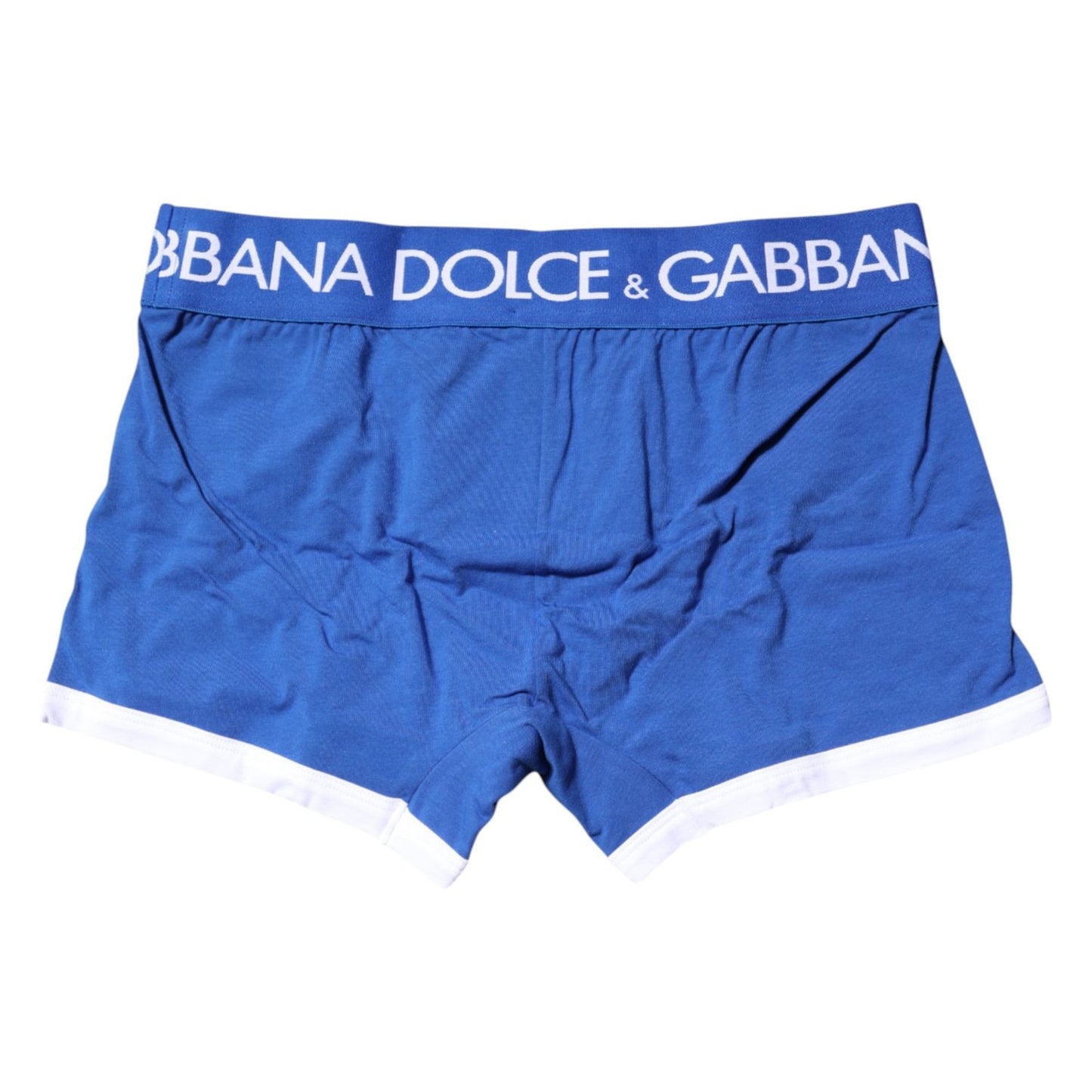 Dolce & Gabbana Blue Logo Waist Regular Boxer Brief Underwear BIK1626-3