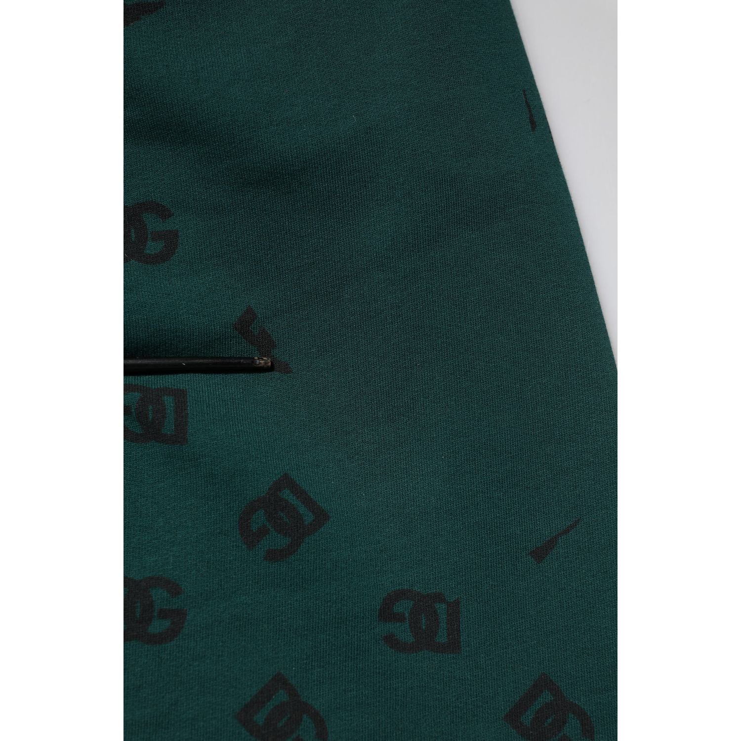 Dolce & Gabbana Green Logo Print Jogger Men Sweatpants Pants