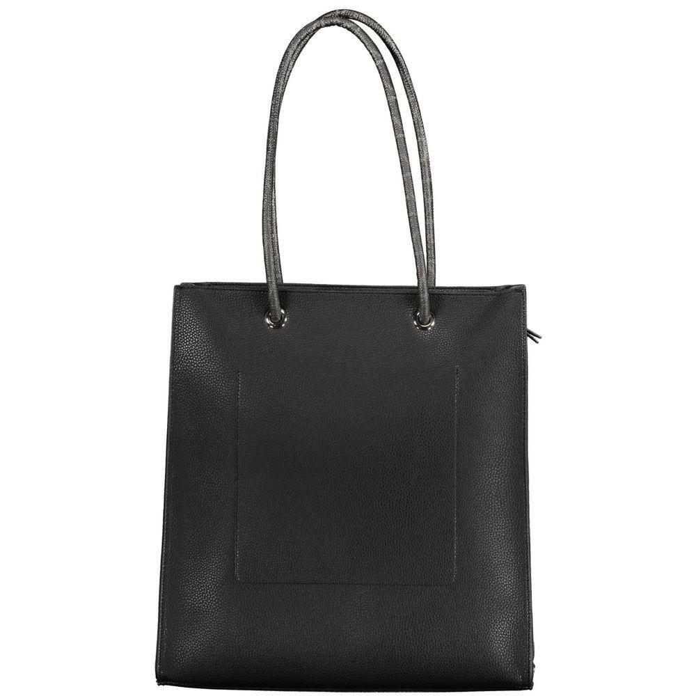 Front view with bag zipped and handles upright.