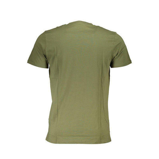 Cavalli Class Green Cotton T-Shirt CA-22255-L