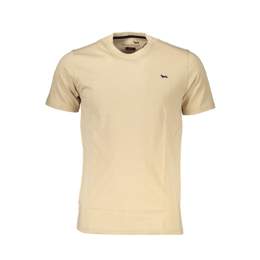 Harmont & Blaine Beige Cotton T-Shirt HA-23562-XXL