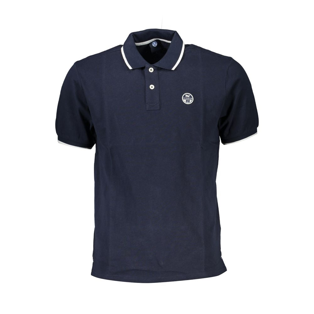 North Sails Blue Cotton Polo Shirt NO-26980-L