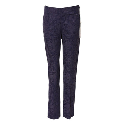 BENCIVENGA Purple Jacquard High Waisted Pants