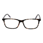 Guess Brown Women Glasses Frame in acetate, featuring a full-rim rectangle style, demo lenses, size 54-15-145, with spring hinges included.