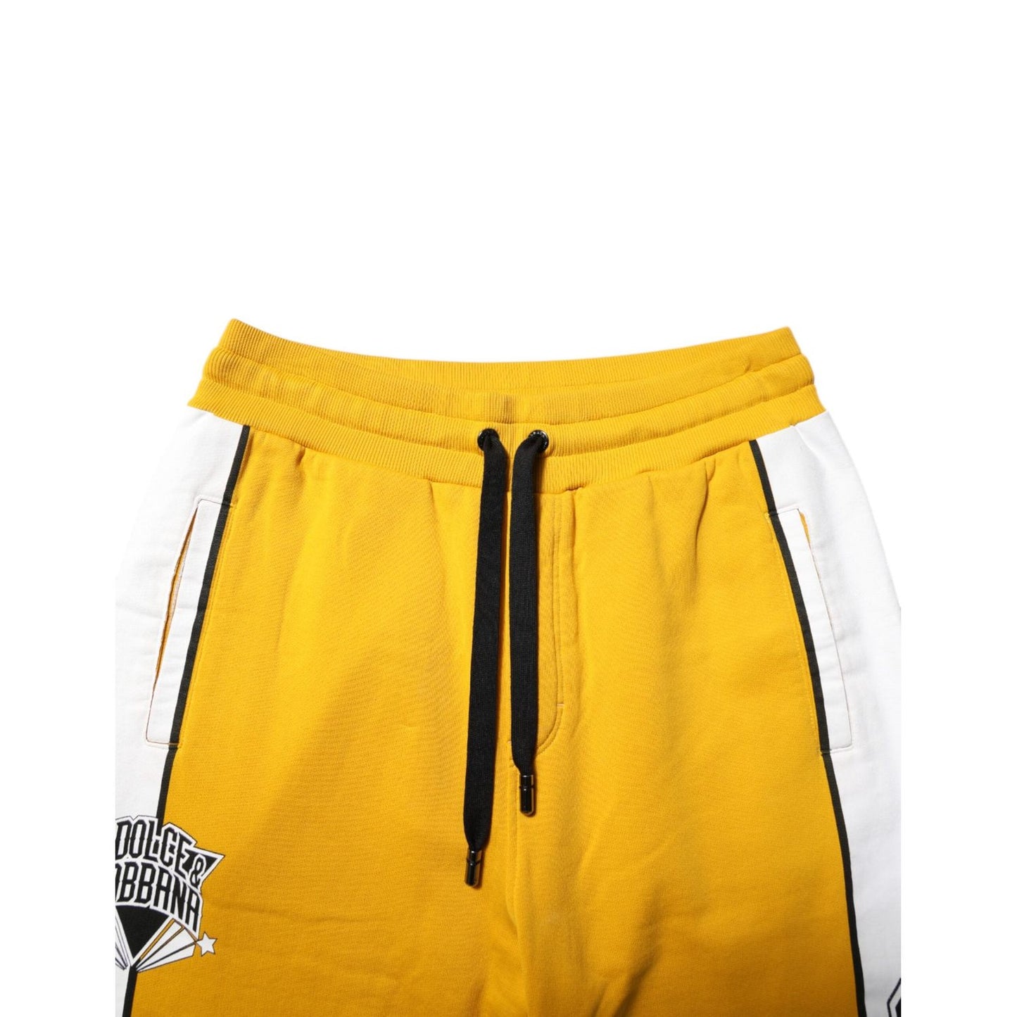 Dolce & Gabbana Yellow Cotton Sweatpant Jogger Trouser Pants PAN76370-44