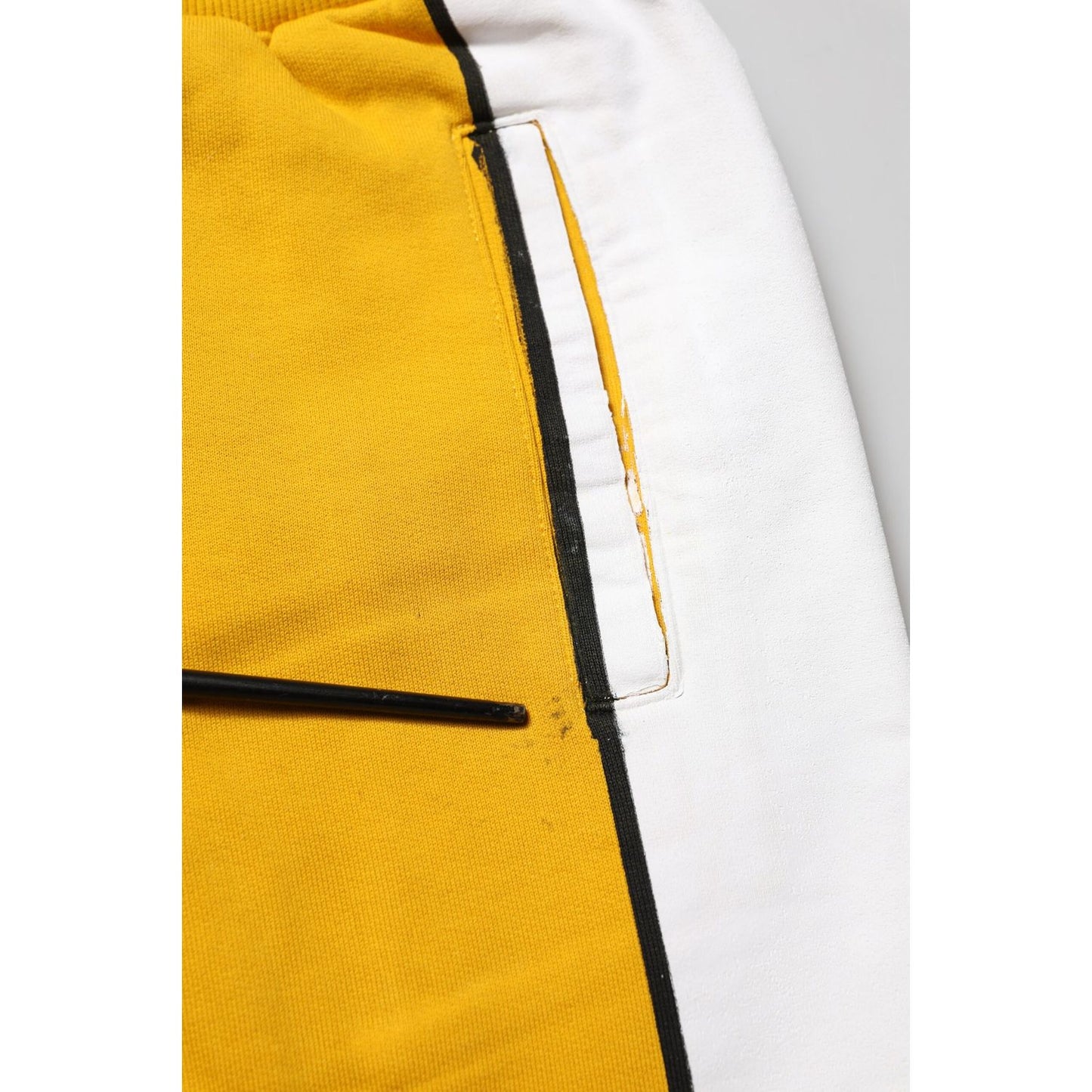 Dolce & Gabbana Yellow Cotton Sweatpant Jogger Trouser Pants PAN76370-44