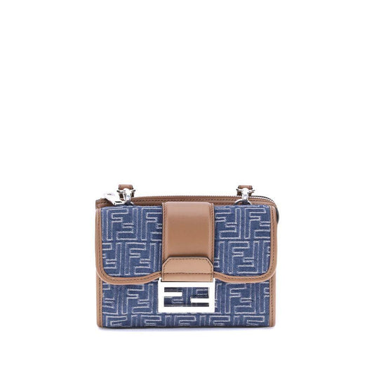 Fendi Baguette denim Shoulder Bag FE7VA649AUGOF1SCGBB