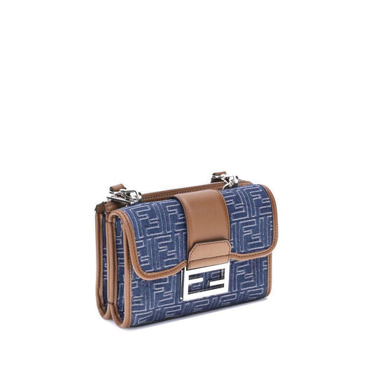 Fendi Baguette denim Shoulder Bag FE7VA649AUGOF1SCGBB