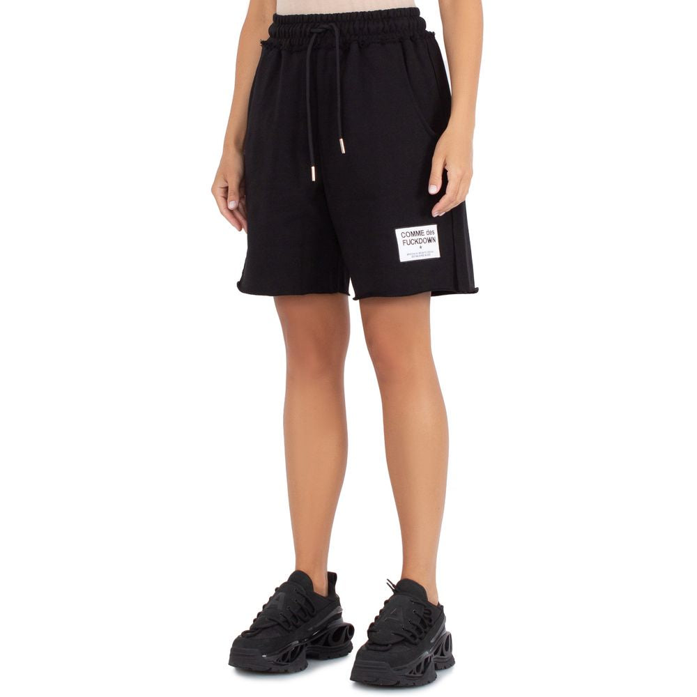 Comme Des Fuckdown Black Cotton Short