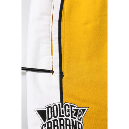 Dolce & Gabbana Yellow 100% Cotton Sweatpants Jogger Pants