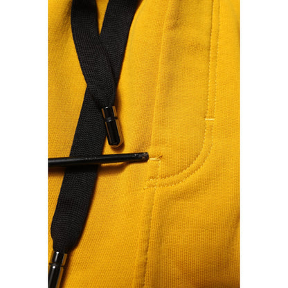 Dolce & Gabbana Yellow 100% Cotton Sweatpants Jogger Pants