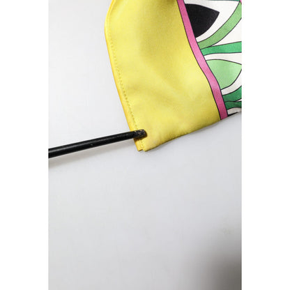 Dolce & Gabbana Blue Floral Print Silk Long Sleeves Wrap Robe