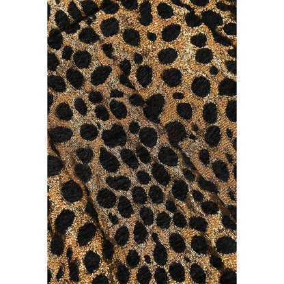 Dolce & Gabbana Brown Leopard High Waisted Hot Pants Shorts