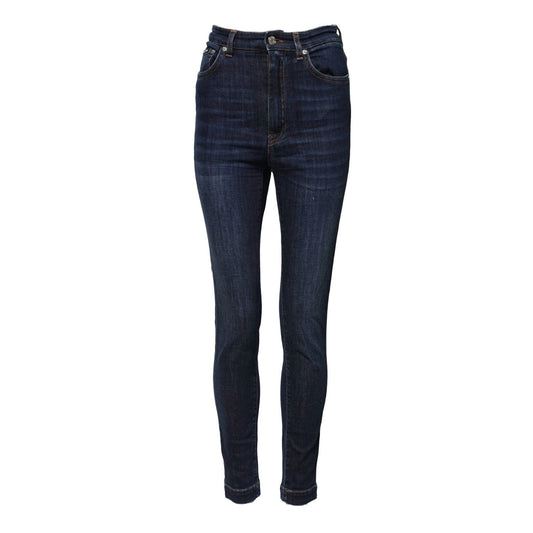 Dolce & Gabbana Blue GRACE High Waist Skinny Denim Jeans PAN75129-38