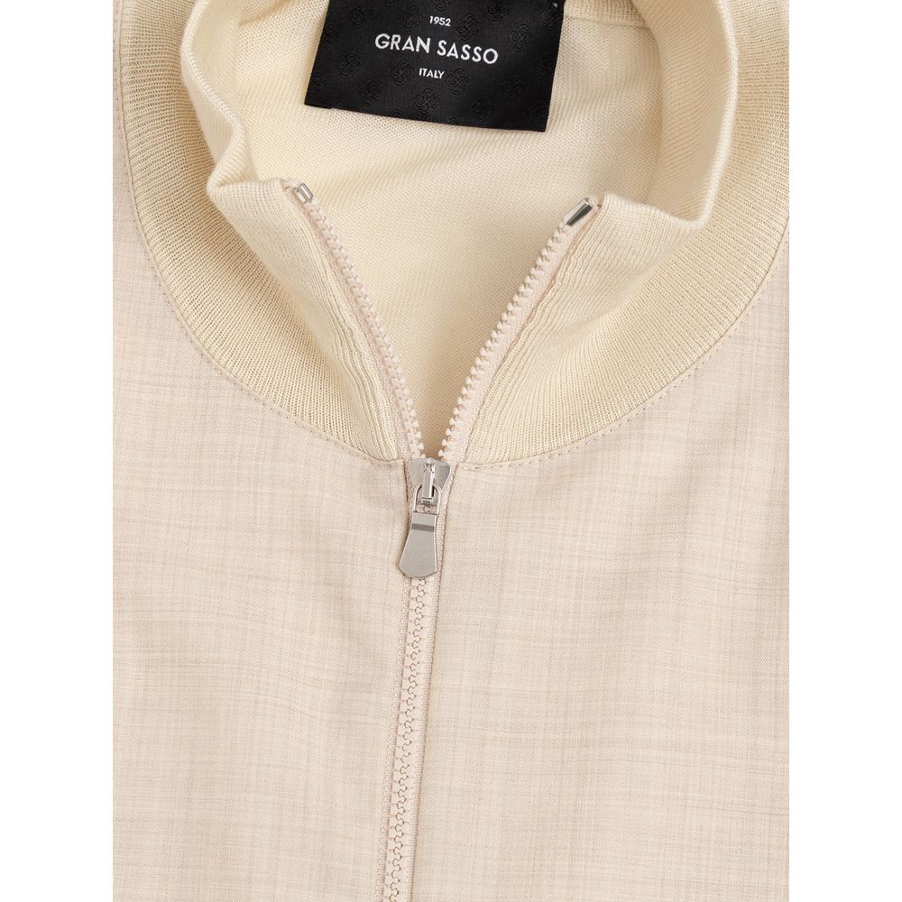 Gran Sasso Beige Wool T-Shirt