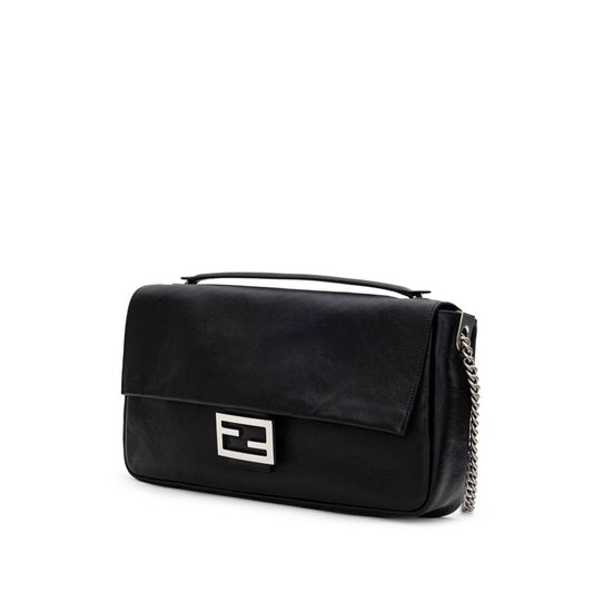 Fendi Black Leather Shoulder Bag FE-8971676