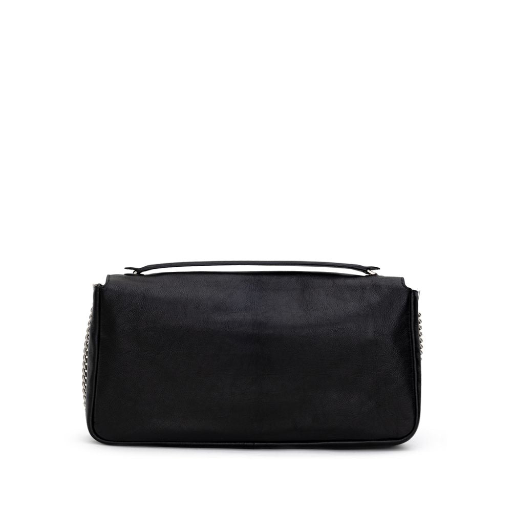 Front view with bag zipped and handles upright.