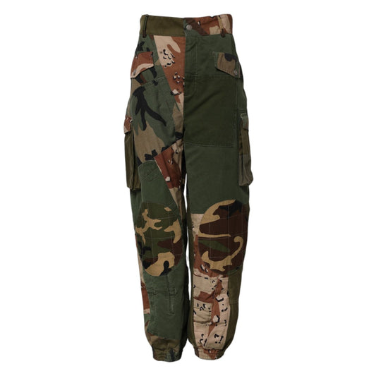 Dolce & Gabbana Multicolor Camouflage Cargo Pants PAN76104-40
